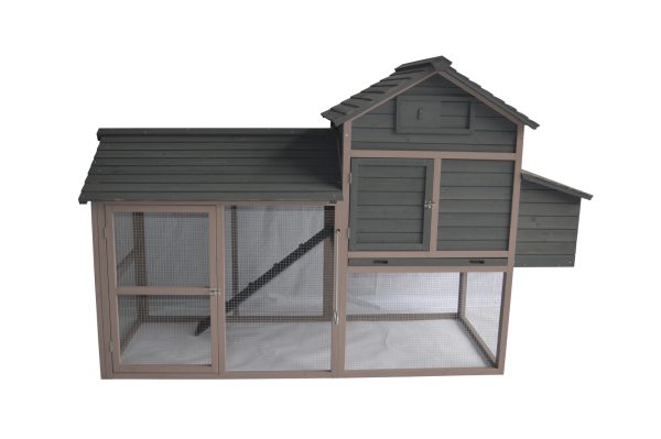 Grey XL Chicken Coop Rabbit Guinea Pig Hutch Ferret Guinea Pig House