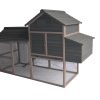 Grey XL Chicken Coop Rabbit Guinea Pig Hutch Ferret Guinea Pig House