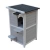 2 Story Cat Shelter Condo with Escape Door Rainproof Kitty House