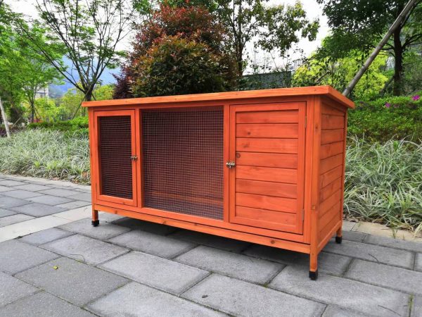 XXL Rabbit Hutch Guinea Pig Cage , Ferret cage Chicken Coop W Pull Out Tray 150x60x75 cm