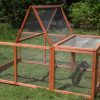 YES4PETS Large Chicken Coop Run Guinea Pig Cage Villa Extension Rabbit Hutch House Pen