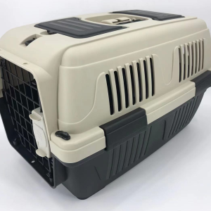 YES4PETS Medium Portable Dog Cat House Pet Carrier Travel Bag Cage+Safety Lock & Food Box