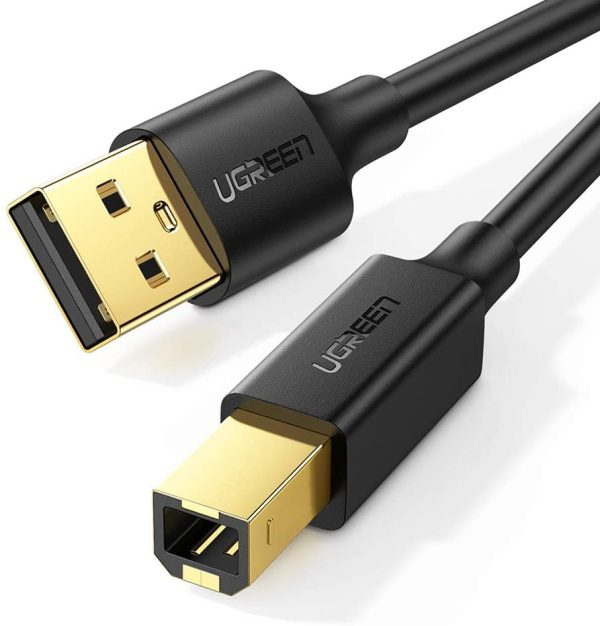 UGREEN USB 2.0 A Male to B Male Printer Cable (Black) – 3M