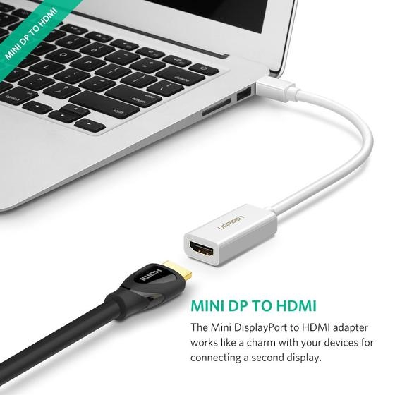 UGREEN 10461 Mini DP to HDMI Adapter Black