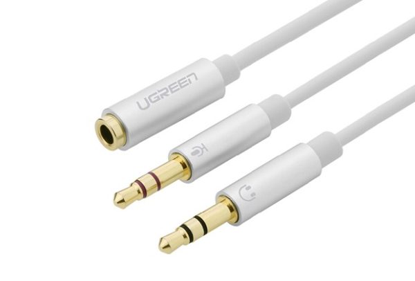 UGREEN 3.5mm Female to 2mm male audio cable – White (20897)