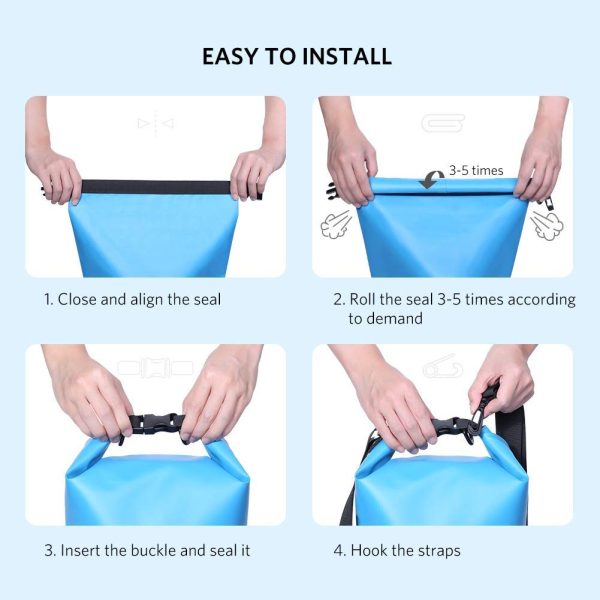 UGREEN Floating Waterproof Dry Bag for Cycling/Biking/Swimming/Rafting/Water Sport – Blue