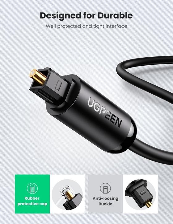 UGREEN Fiber Optical Audio Cable – 1M