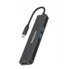 CH547 USB-C 7-in-1 Multiport Adapter USB Hub HDMI Card Reader PD