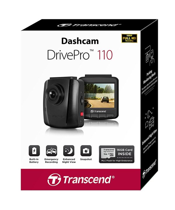 Transcend 16G DrivePro 110, 2.4″ LCD, with Suction Mount