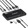 KM470 2-Port USB-C KVM Switch 8K Docking Station HDMI 2.1 DP for Laptop Tablet