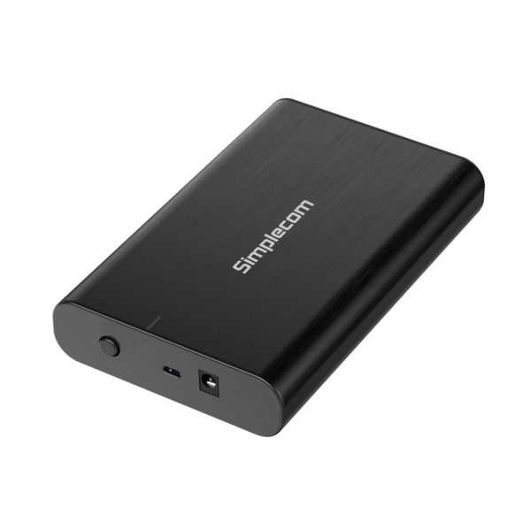 Simplecom SE331 Aluminium 3.5” SATA to USB-C External Hard Drive Enclosure USB 3.2 Gen1 5Gbps