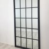 Window Style Mirror – Rectangle 100cm x 200cm – Black