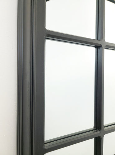 Window Style Mirror – Rectangle 100cm x 200cm – Black