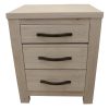 Hillsborough Bedside Tables 3 Drawers Storage Cabinet Shelf Side End Table – White