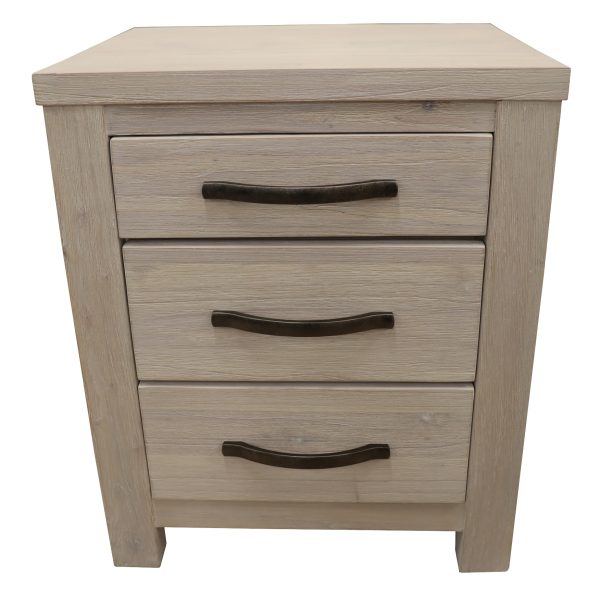 Hillsborough Bedside Tables 3 Drawers Storage Cabinet Shelf Side End Table – White