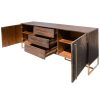 Tuberose Buffet Table 180cm 2 Door 3 Drawer Solid Acacia Timber Wood – Brown