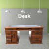 Study Computer Desk 165cm Office Executive Table Solid Wood – Dark Brown