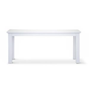 Laelia Dining Table Solid Acacia Timber Wood Coastal Furniture – White – 180x100x77 cm