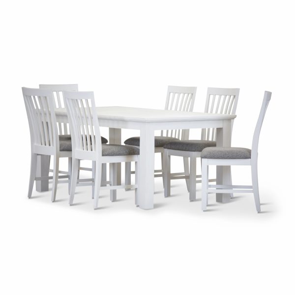 Laelia Dining Table Chair Acacia Wood Coastal Furniture – White – 7