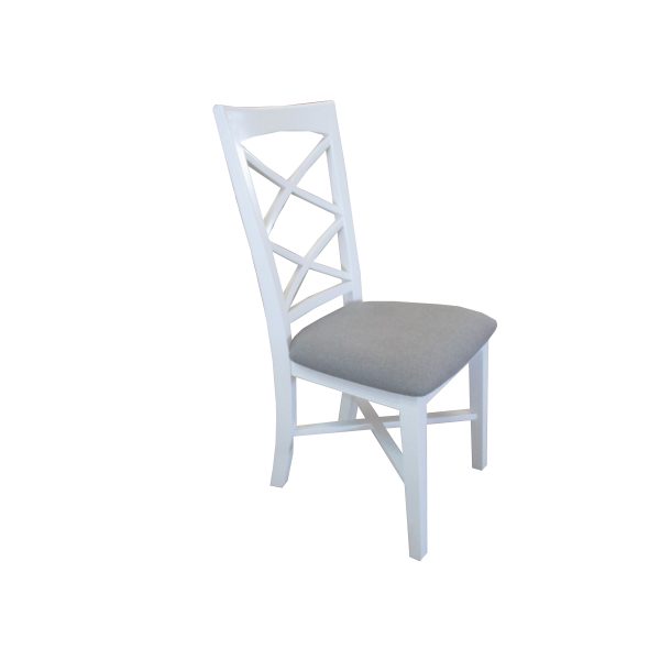 Daisy Dining Chair Set of 2 Solid Acacia Timber Wood Hampton Furniture – White