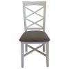 Daisy Dining Chair Set of 2 Solid Acacia Timber Wood Hampton Furniture – White