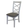 Daisy Dining Chair Set of 2 Solid Acacia Timber Wood Hampton Furniture – White