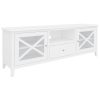 Cwmbran ETU Entertainment TV Unit Solid Acacia Wood Hampton – White – 170x42x60 cm