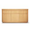 Buffet Table 165cm 3 Door 3 Drawer Solid Messmate Timber – Natural