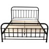 Amarillo Bed Size Metal Frame Platform Mattress Base – QUEEN, Black