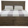 Fitzroy 4pc Suite Bedside Tallboy Bedroom Furniture Package – Rustic Grey – KING