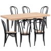 Petunia  Dining Table Arched Back Chair Elm Timber Wood – 7