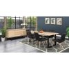 Aconite Dining Table Solid Messmate Timber Wood Black Metal Leg – Natural – 180x100x74 cm