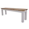 Dining Bench Solid Acacia Wood Home Dinner Furniture – Multi Color – 150x35x45 cm