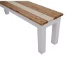 Dining Bench Solid Acacia Wood Home Dinner Furniture – Multi Color – 150x35x45 cm