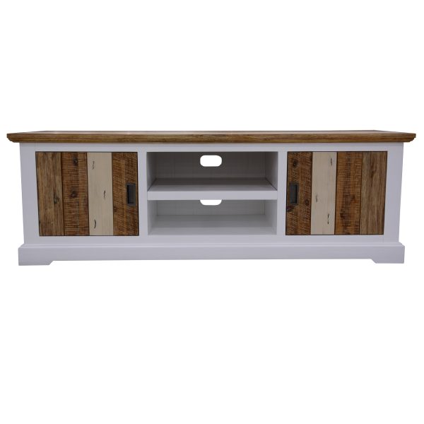 Davie ETU Entertainment TV Unit 2 Door Solid Acacia Timber – Multi Color – 180x50x60 cm