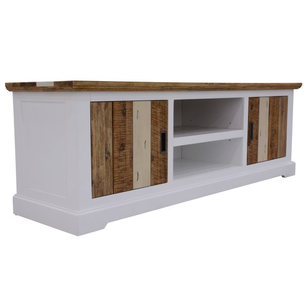 Davie ETU Entertainment TV Unit 2 Door Solid Acacia Timber – Multi Color – 180x50x60 cm