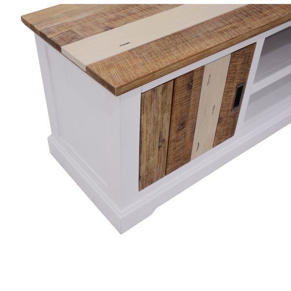 Davie ETU Entertainment TV Unit 2 Door Solid Acacia Timber – Multi Color – 180x50x60 cm