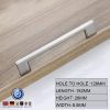 Brushed Nickel Kitchen Door Cabinet Drawer Handle Pulls – 128mm