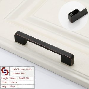 Zinc Kitchen Cabinet Handles Drawer Bar Handle Pull copper color hole to hole