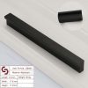 Zinc Kitchen Cabinet Handles Drawer Bar Handle Pull – 128mm, Black