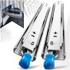 Pair 150KG Capacity Heavy Duty Drawer Slides Rails Runners Locking Ball Bearing – 14inch