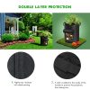 5-Pack Gallons Plant Grow Bag Potato Container Pots with Handles Garden Planter Black – 10 Gallon