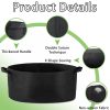 1 Pack 100 Gallon 100cm 50cm Grow Bag Heavy Duty Thickened Plant Pots with Handles for Farming Gardening Tree