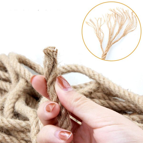 Sisal Rope Natural Twine Cord Thick Jute Hemp Manila  Crafting Home Decor – 50m x 10mm