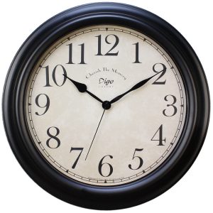 Large 41cm Wall Clock Silent Home Wall Decor Retro Clock for Living Room Kitchen Home Office