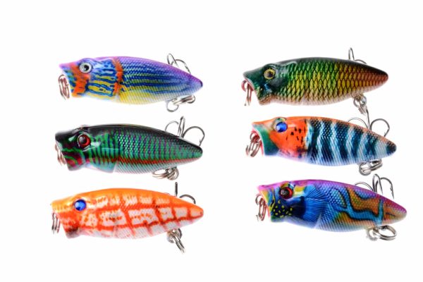 6X 3.5cm Popper Poppers Fishing Lure Lures Surface Tackle Fresh Saltwater