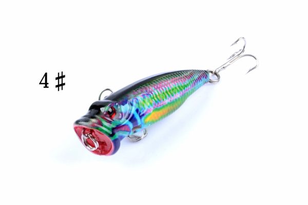 4X 6.5cm Popper Poppers Fishing Lure Lures Surface Tackle Fresh Saltwater