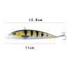 12x Popper Poppers 14cm Fishing Lure Lures Surface Tackle Fresh Saltwater