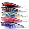 5X 7.5cm Popper Poppers Fishing Lure Lures Surface Tackle Fresh Saltwater