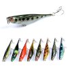 9x Popper Poppers 9.9cm Fishing Lure Lures Surface Tackle Fresh Saltwater